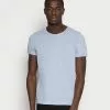 Selected Homme SLHMORGAN O NECK TEE - T-shirt Basique - Dream Blue