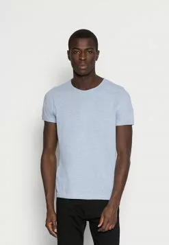 Selected Homme SLHMORGAN O NECK TEE - T-shirt Basique - Dream Blue