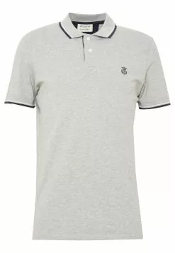 Selected Homme SLHNEWSEASON - Polo - Medium Grey Melange -Selected Homme Soldes Boutique c50eca5e5c324c5483b2601d0ce90aad
