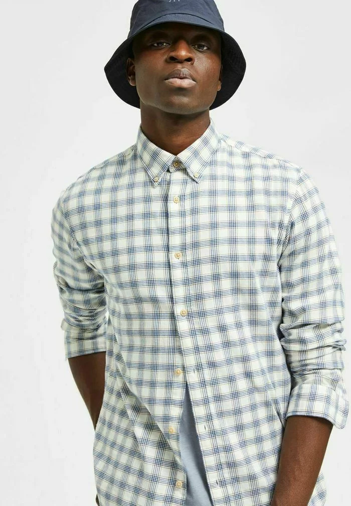 Selected Homme SLHSLIMFLANNEL - Chemise - Egret 4 Selected Homme SLHSLIMFLANNEL - Chemise - Egret – Image 4
