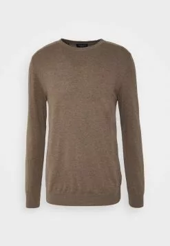Selected Homme SLHBERG CREW NECK - Pullover - Teak/melange -Selected Homme Soldes Boutique c5c2c4d17a0648d0a4607ff2a6f75e29