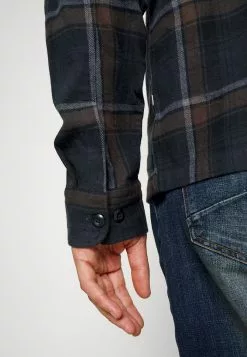 Selected Homme SLHLOOSEALFRED OVERSHIRT CHECK - Chemise - Demitasse -Selected Homme Soldes Boutique c6d44da451144c47baaeff6d9fd2ec1f