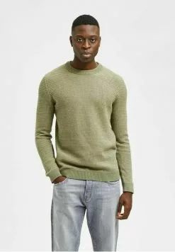 Selected Homme Pullover - Deep Lichen Green