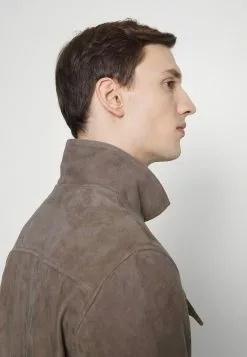 Selected Homme SLHICONIC - Veste En Cuir - Morel -Selected Homme Soldes Boutique c8ab7c21751540a68e8bfb9ac51be802