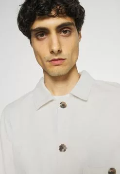 Selected Homme SLHWINSTED JACKET - Veste En Jean - Bone White -Selected Homme Soldes Boutique cb1e4aaaa7654510a08e5afaad5db6ef