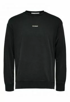 Selected Homme Sweatshirt - Black -Selected Homme Soldes Boutique cb7efbfb42934026b707201a3108e2cf