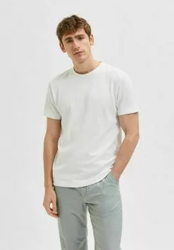 Selected Homme T-shirt Basique - Cloud Dancer