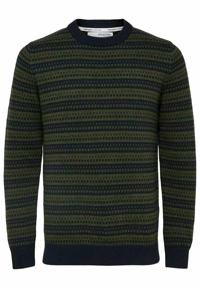 Selected Homme SLHALFIE CREW CAMP - Pullover - Forest Night 4 Selected Homme SLHALFIE CREW CAMP - Pullover - Forest Night – Image 4