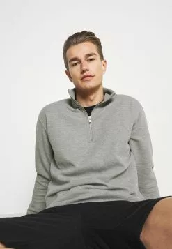 Selected Homme SLHRELAXDREW - Sweatshirt - Light Grey Melange -Selected Homme Soldes Boutique cc7600d3d0dc4b7990b4a6dd9fd2c691