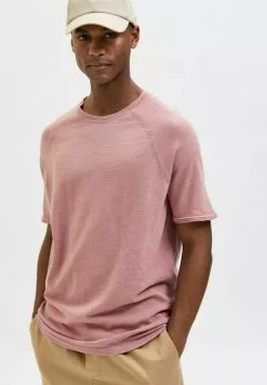 Selected Homme T-shirt Basique - Ash Rose -Selected Homme Soldes Boutique cd2b7b2522f24b4db0c9b979a8bc803f