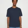 Selected Homme SLHLOOSEGILMAN O NECK TEE - T-shirt Basique - Navy Blazer