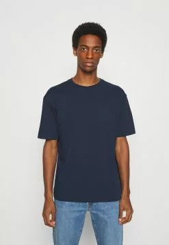 Selected Homme SLHLOOSEGILMAN O NECK TEE - T-shirt Basique - Navy Blazer