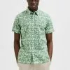 Selected Homme FLORAL - Chemise - Granite Green