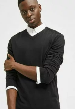 Selected Homme Pullover - Black -Selected Homme Soldes Boutique ce5a8d86bdc6467f8a1bdc3951a41409