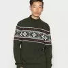 Selected Homme SLHFLAKE CABLE HIGH NECK - Pullover - Rosin