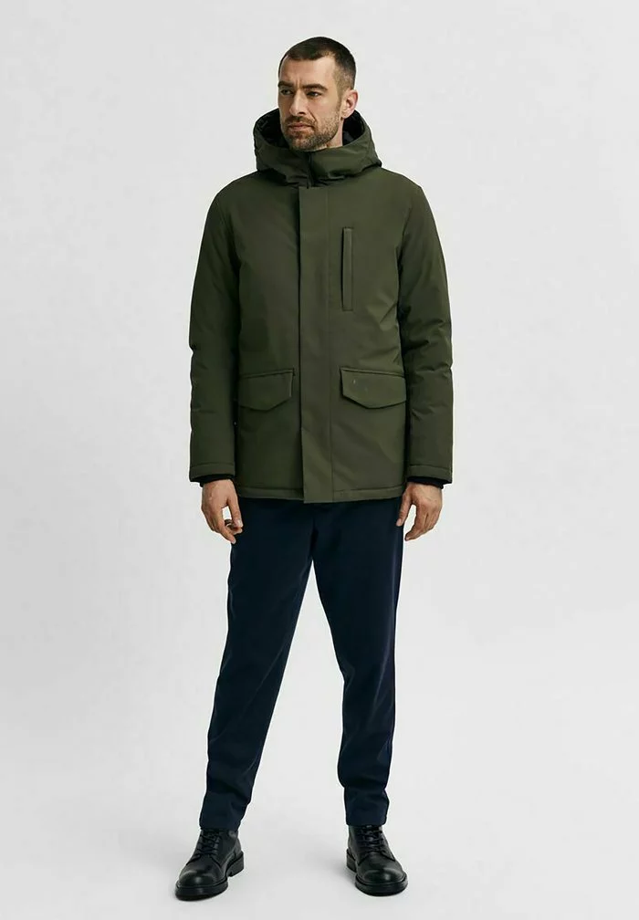 Selected Homme Veste D'hiver - Forest Night 2 Selected Homme Veste D'hiver - Forest Night – Image 2