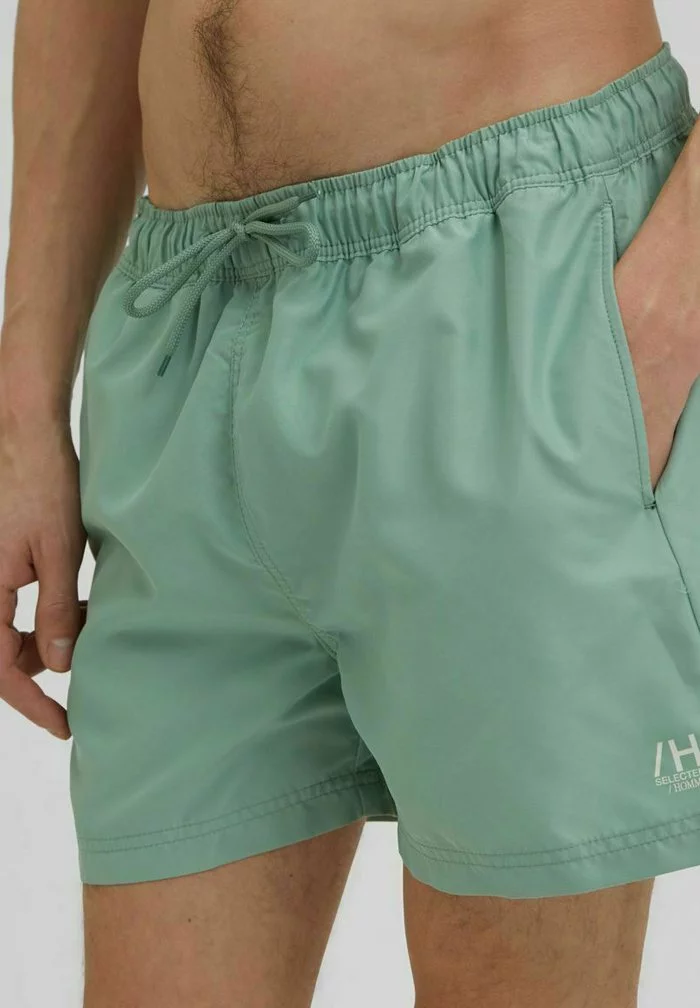 Selected Homme Short De Bain - Granite Green 2 Selected Homme Short De Bain - Granite Green – Image 2