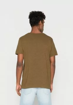 Selected Homme SLHMORGAN O NECK TEE - T-shirt Basique - Dark Olive -Selected Homme Soldes Boutique cf2de6e2bc764dd4bbbc02c370a12623