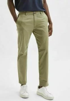 Selected Homme SLHSLIM BUCKLEY FLEX PANTS - Pantalon Classique - Deep Lichen Green