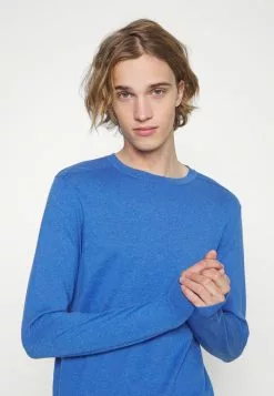 Selected Homme SLHBERG CREW NECK - Pullover - Star Sapphire Melange -Selected Homme Soldes Boutique cfcd7dcbef1d491293cf627eefa201e4