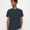 Selected Homme SLHNORMAN SS O-NECK S NOOS - T-shirt Basique - Navy Blazer