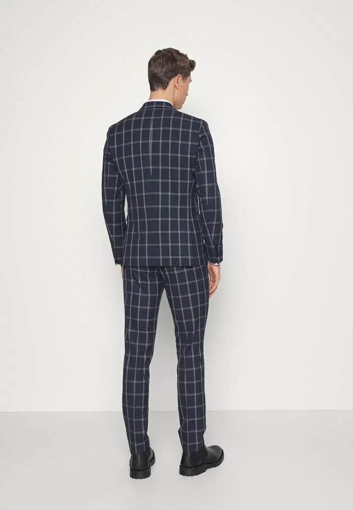 Selected Homme SLHMYLOLOGAN WINDOW CHECK - Costume - Navy Blazer/white 3 Selected Homme SLHMYLOLOGAN WINDOW CHECK - Costume - Navy Blazer/white – Image 3