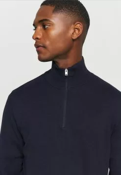 Selected Homme SLHBERG HALF ZIP - Pullover - Navy Blazer -Selected Homme Soldes Boutique d2e7cca59a7f4fe3b7ec88c9bbae1acc