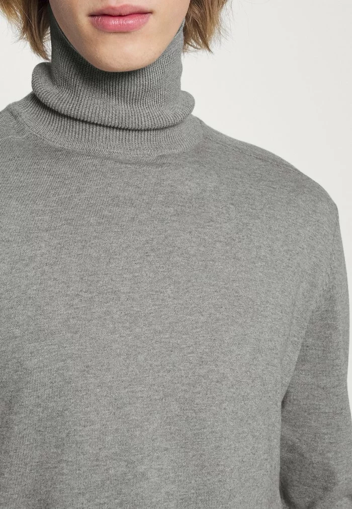 Selected Homme SLHBERG ROLL NECK - Pullover - Medium Grey Melange 6 Selected Homme SLHBERG ROLL NECK - Pullover - Medium Grey Melange – Image 6