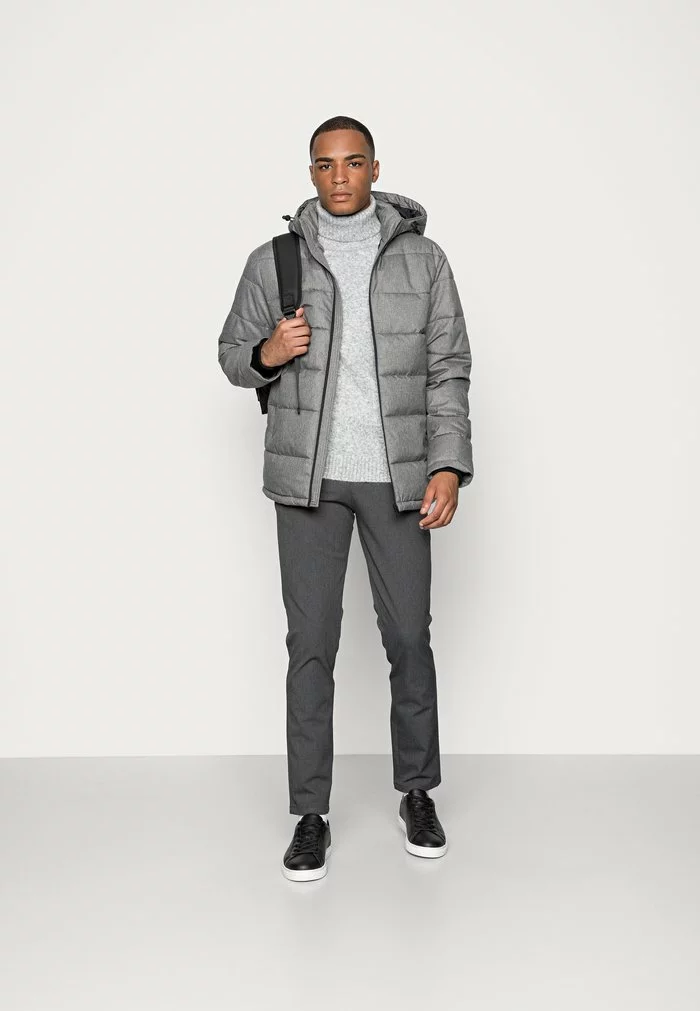 Selected Homme SLHBERGEN PUFFER - Veste D'hiver - Medium Grey Melange 2 Selected Homme SLHBERGEN PUFFER - Veste D'hiver - Medium Grey Melange – Image 2