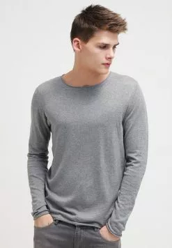 Selected Homme SLHDOME CREW NECK - Pullover - Medium Grey Melange