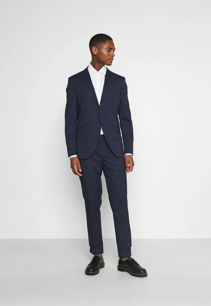 Selected Homme SLHSLIM KYLELOGAN SET - Costume - Navy Blue/light Blue 1 Selected Homme SLHSLIM KYLELOGAN SET - Costume - Navy Blue/light Blue