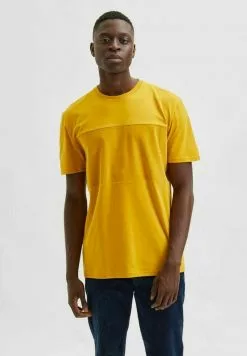 Selected Homme RUNDHALS - T-shirt Basique - Honey