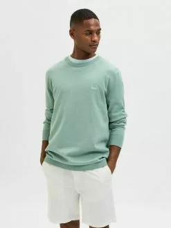 Selected Homme LANGÄRMELIGER - Pullover - Granite Green