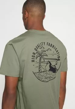 Selected Homme SLHRELAXEDMILO ONECK TEE - T-shirt Imprimé - Sea Spray/back -Selected Homme Soldes Boutique d7a28cd582314af5819836e2835eaaec