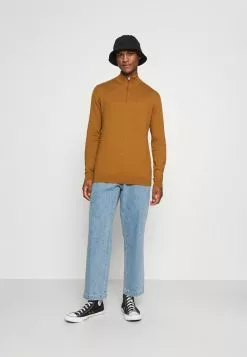Selected Homme SLHBERG HALF ZIP - Pullover - Wood Thrush -Selected Homme Soldes Boutique d7bc3a2446894d5ebf84f015280d480e