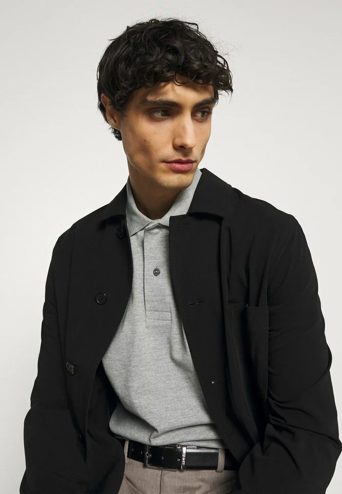 Selected Homme NEO - Polo - Medium Grey Melange 4 Selected Homme NEO - Polo - Medium Grey Melange – Image 4