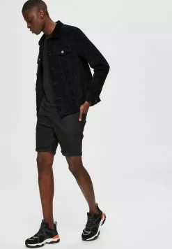Selected Homme Short En Jean - Black Denim -Selected Homme Soldes Boutique d9b744c947694e258e102da45f34d9fd