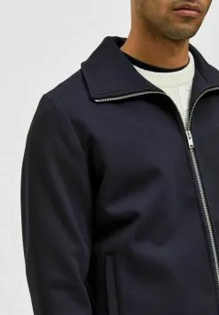 Selected Homme REISSVERSCHLUSS- - Sweat à Capuche Zippé - Sky Captain -Selected Homme Soldes Boutique dabfd25791fa48f1960bb035df69c3ee