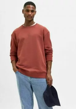 Selected Homme Sweatshirt - Marsala -Selected Homme Soldes Boutique db5bb38f925b4f60b49a8578a3ca251d