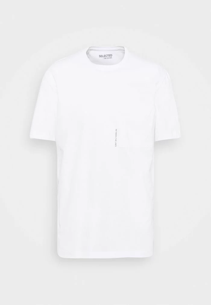 Selected Homme SLHRELAXFREDDIE POCKET ONECK - T-shirt Imprimé - Bright White 5 Selected Homme SLHRELAXFREDDIE POCKET ONECK - T-shirt Imprimé - Bright White – Image 5