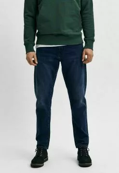 Selected Homme Jean Droit - Blue Black Denim