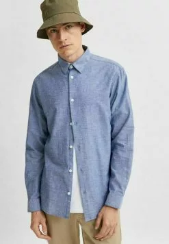 Selected Homme SLHREGNEW - Chemise - Medium Blue Denim -Selected Homme Soldes Boutique de9bd97c20a845bb985c86c55fa4e453
