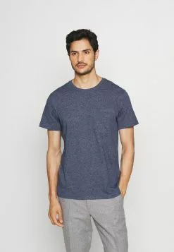 Selected Homme SLHDECKER O NECK TEE - T-shirt Basique - Dress Blues