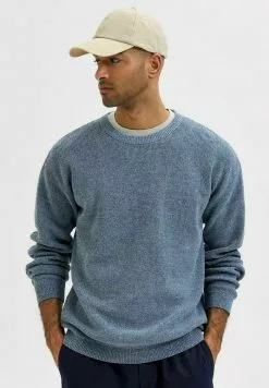 Selected Homme Pullover - Blue Fog -Selected Homme Soldes Boutique dee41074ecf24224916fb64629835876