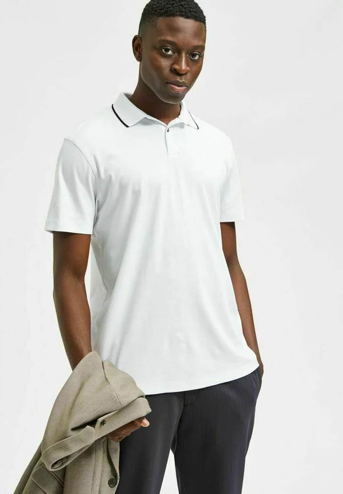Selected Homme KURZÄRME - Polo - Bright White 3 Selected Homme KURZÄRME - Polo - Bright White – Image 3