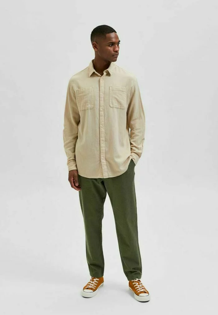 Selected Homme SLHSLIMNICO - Chemise - Oatmeal 2 Selected Homme SLHSLIMNICO - Chemise - Oatmeal – Image 2