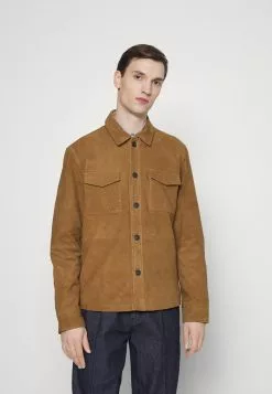 Selected Homme SLHCARTER OVERSHIRT - Veste En Cuir - Toffee -Selected Homme Soldes Boutique dfeee239ff994a93a6c5ecd16cb30115