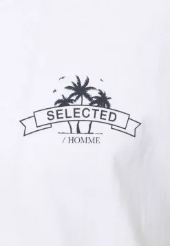 Selected Homme SLHRELAXEDMILO ONECK TEE - T-shirt Imprimé - White/back 12 Selected Homme SLHRELAXEDMILO ONECK TEE - T-shirt Imprimé - White/back -Selected Homme Soldes Boutique e0f6cf3b4aa3426aa7d8fa73a34f1023