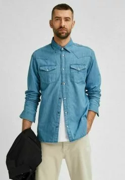 Selected Homme Chemise - Dark Blue -Selected Homme Soldes Boutique e0fed0699fdb45619c5b53e996b67f6b