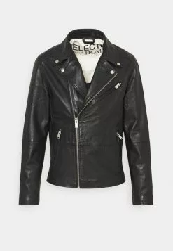 Selected Homme SLHICONIC BIKER - Veste En Cuir - Black 15 Selected Homme SLHICONIC BIKER - Veste En Cuir - Black -Selected Homme Soldes Boutique e1161ca5164440b79da87b208618c12e
